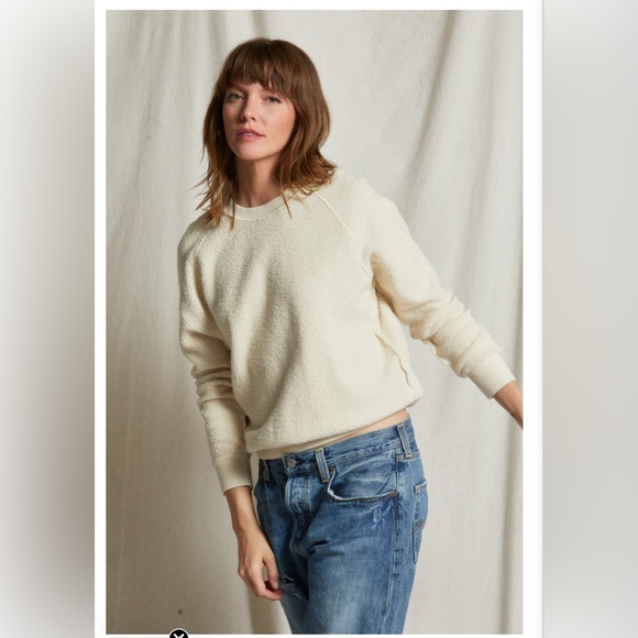 perfectwhitetee Tops - PerfectWhiteTee Ziggy Reverse Fleece Shrunken Crew Neck Sweatshirt , size S